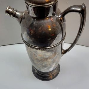 Vintage Poole Silver Martini Pitcher